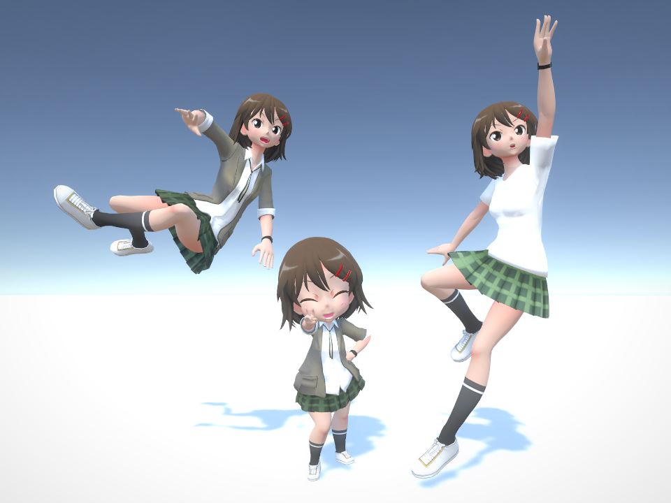 プロ生ちゃん Unity モデル