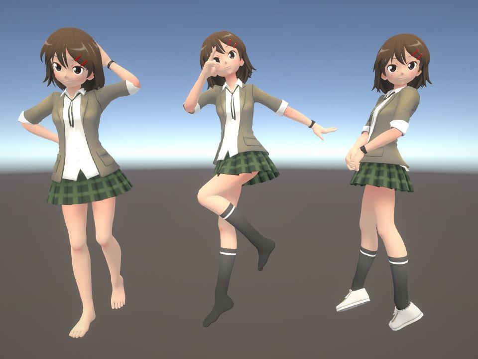 プロ生ちゃん Unity モデル